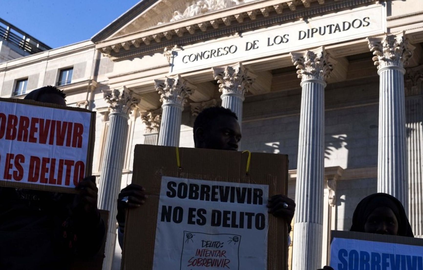 Rally for the legalization of migrants in Madrid