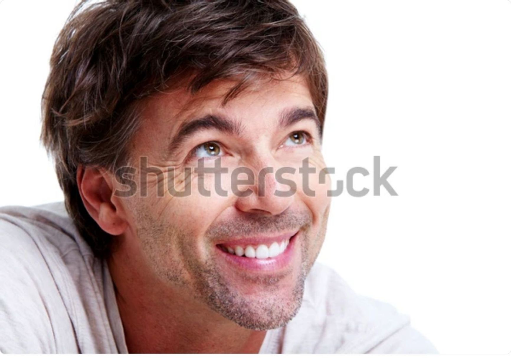 The “Young happy man” from the Shutterstock database