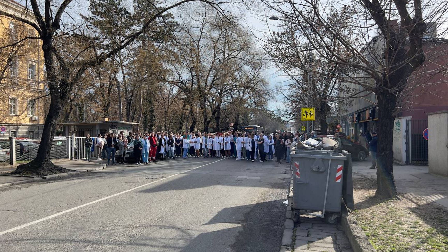 Протест медиков в Земуне