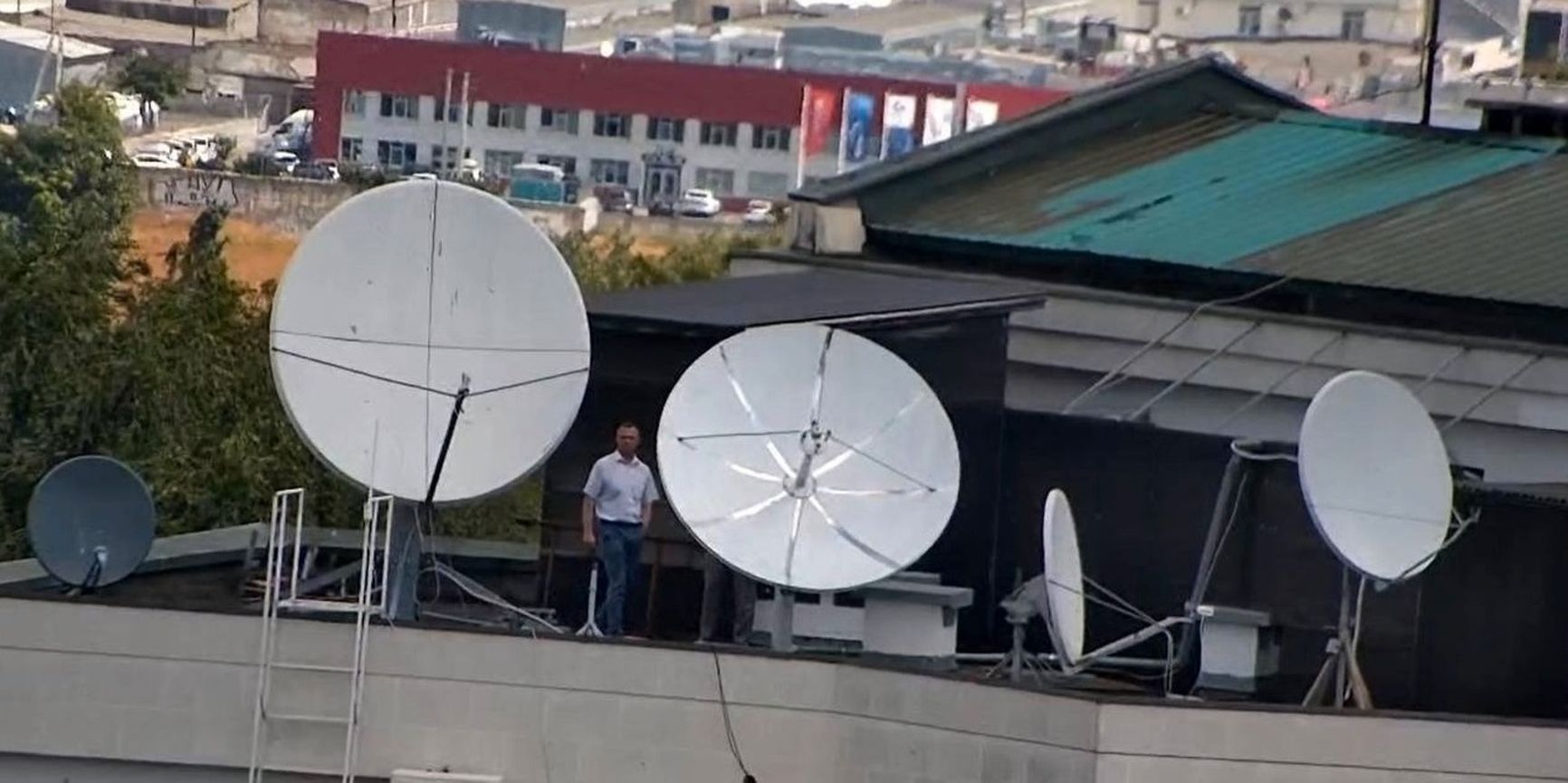 Alexander Vasinovich on the Embassy's rooftop